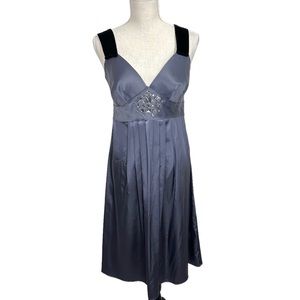 NWT Simply Vera Satin Velvet Cocktail Dress Size 8 Evening Date Night Wedding
